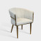 Luxury Upholstered Hotel Banquet Dining Chair With Stainless Steel Frame