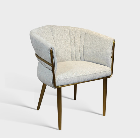 Luxury Upholstered Hotel Banquet Dining Chair With Stainless Steel Frame
