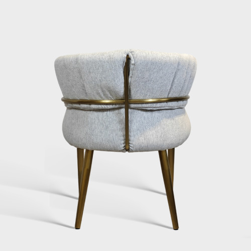 Luxury Upholstered Hotel Banquet Dining Chair With Stainless Steel Frame