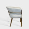 Luxury Upholstered Hotel Banquet Dining Chair With Stainless Steel Frame