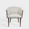Luxury Upholstered Hotel Banquet Dining Chair With Stainless Steel Frame