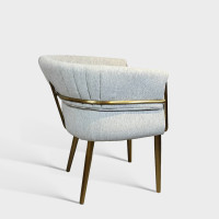 Luxury Upholstered Hotel Banquet Dining Chair With Stainless Steel Frame