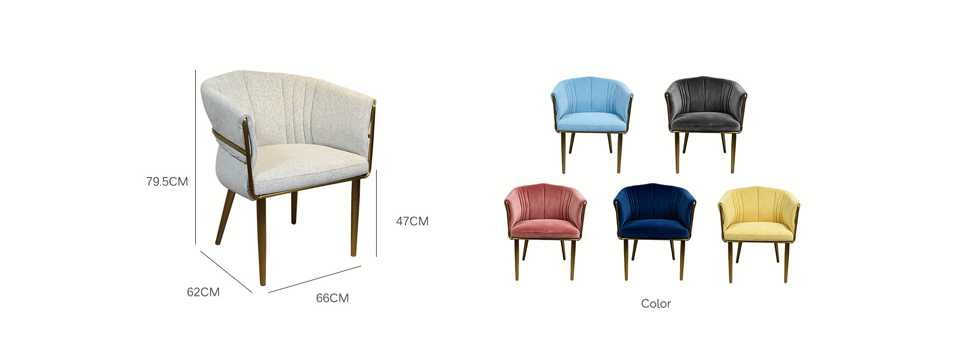 Luxury Upholstered Hotel Banquet Dining Chair With