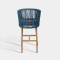 Contemporary Woven Rope Hotel Outdoor Patio Bar Chair