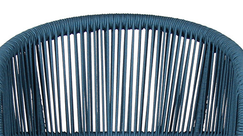 Contemporary Woven Rope Hotel Outdoor Patio Bar Chair