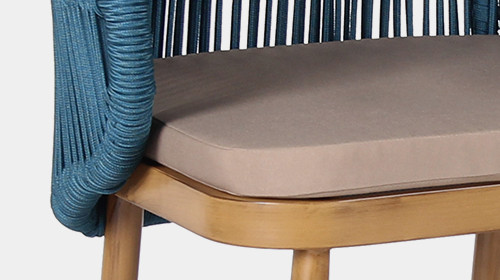 Contemporary Woven Rope Hotel Outdoor Patio Bar Chair