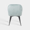 Metal Leg Velvet Upholstered Armchair For Hotel Dining Room
