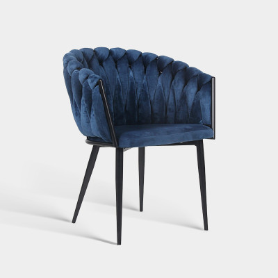Stylish Upholstered Velvet Dining Chair For Hotel And Restaurant Spaces