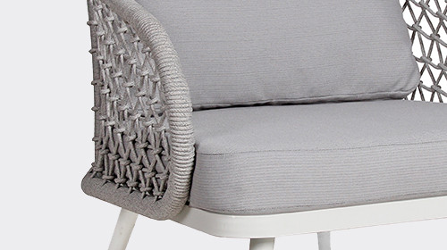 Waterproof Aluminum Outdoor Rope Sofa Set