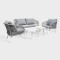Waterproof Aluminum Outdoor Rope Sofa Set For Hotel Patio Garden