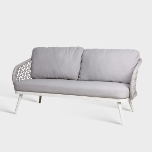 Waterproof Aluminum Outdoor Rope Sofa Set For Hotel Patio Garden
