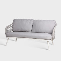 Waterproof Aluminum Outdoor Rope Sofa Set For Hotel Patio Garden