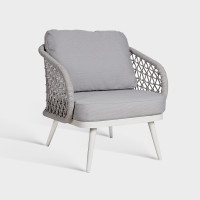 Waterproof Aluminum Outdoor Rope Sofa Set For Hotel Patio Garden