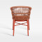 Waterproof Aluminum Frame Woven Rope Armchair For Hotel Outdoor Use