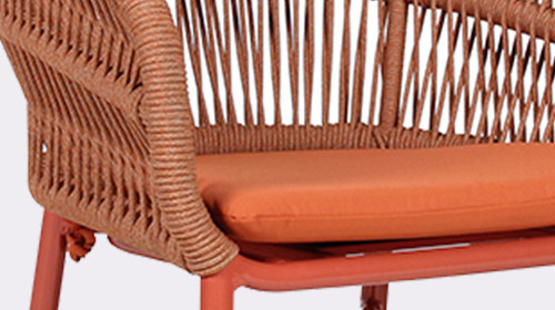 Waterproof Aluminum Frame Woven Rope Armchair