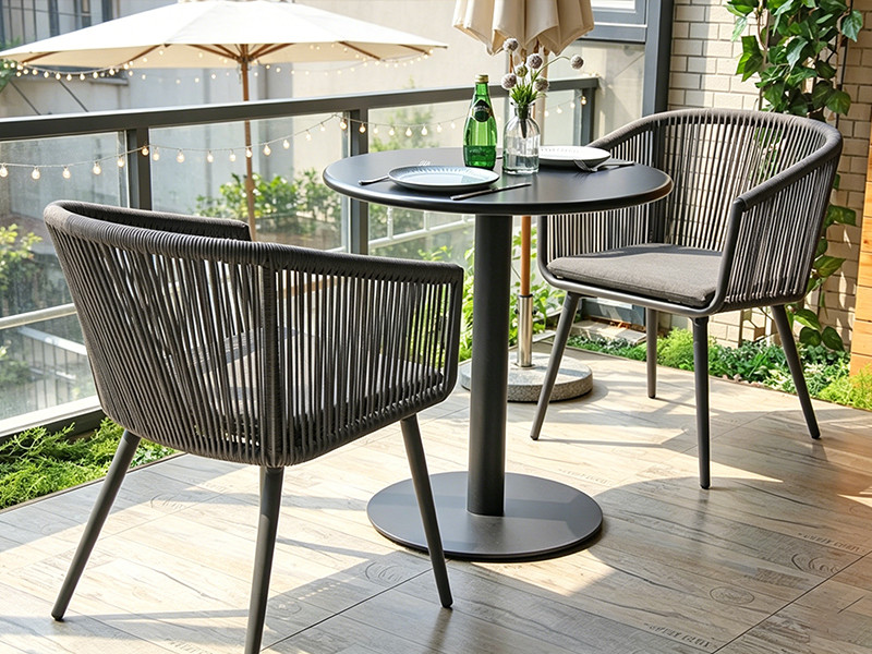 Luxury Weatherproof Outdoor Garden Hotel Dining Rope Chair