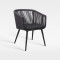 Luxury Weatherproof Outdoor Garden Hotel Dining Rope Chair