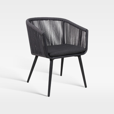 Luxury Weatherproof Outdoor Garden Hotel Dining Rope Chair