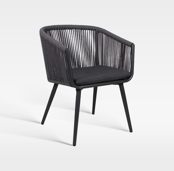 Luxury Weatherproof Outdoor Garden Hotel Dining Rope Chair