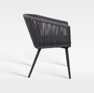 Luxury Weatherproof Outdoor Garden Hotel Dining Rope Chair