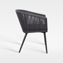 Luxury Weatherproof Outdoor Garden Hotel Dining Rope Chair