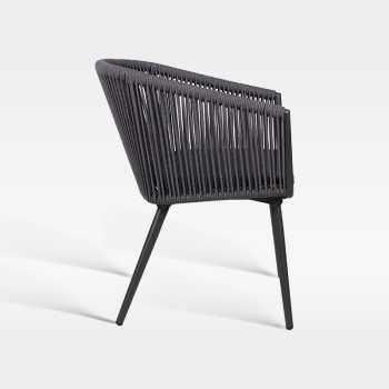 Luxury Weatherproof Outdoor Garden Hotel Dining Rope Chair