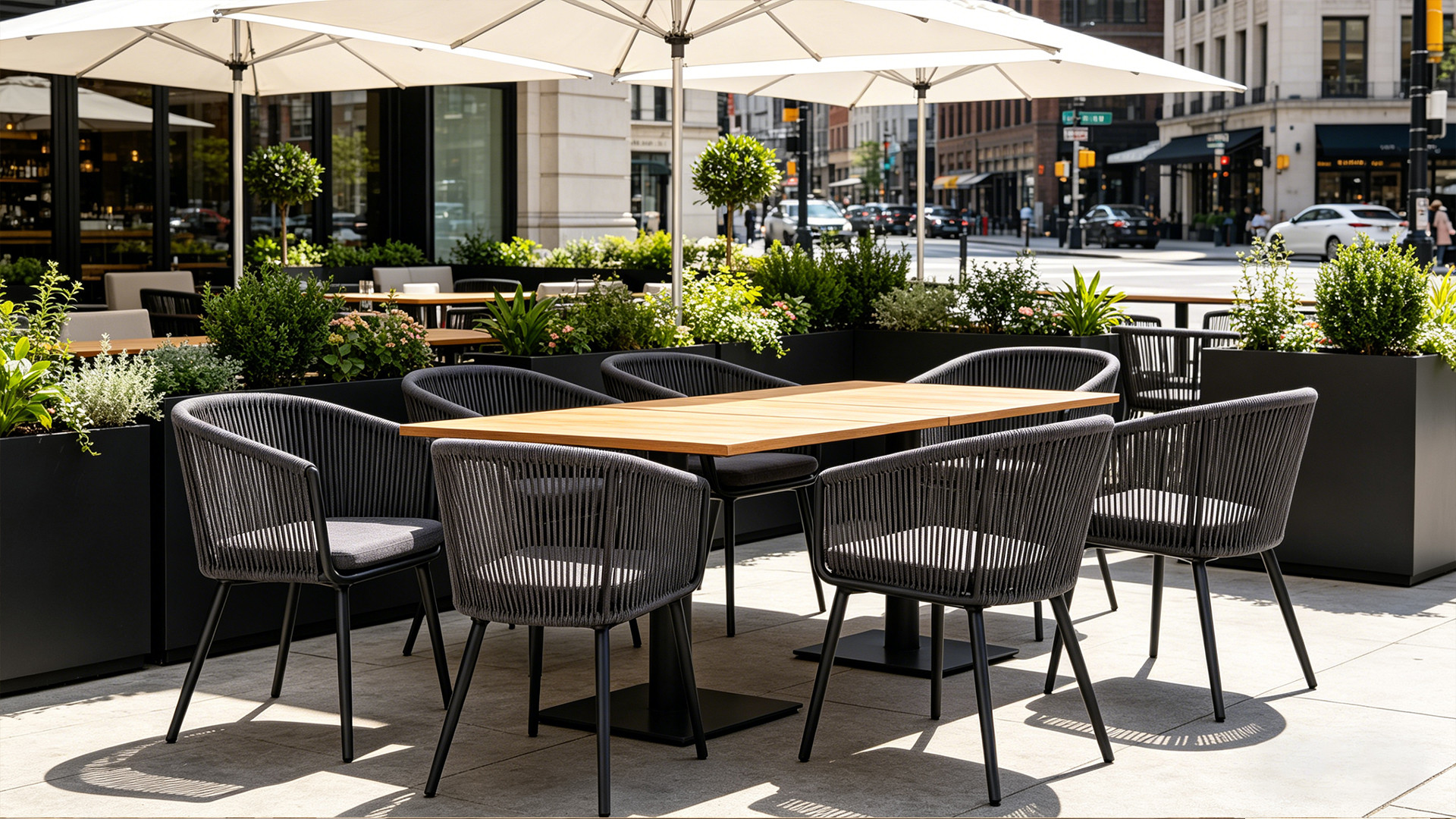 Luxury Weatherproof Outdoor Garden Hotel Dining Rope Chair