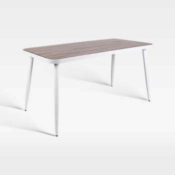 Minimalist Design Rectangular Outdoor Table For Hotel Commercial Spaces