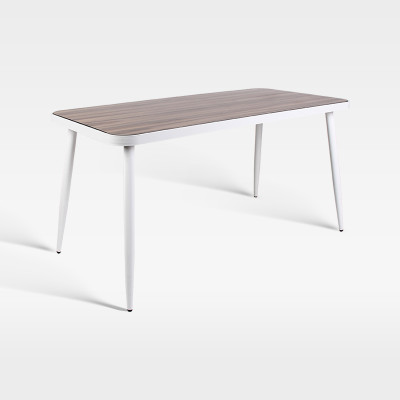 Minimalist Design Rectangular Outdoor Table For Hotel Commercial Spaces