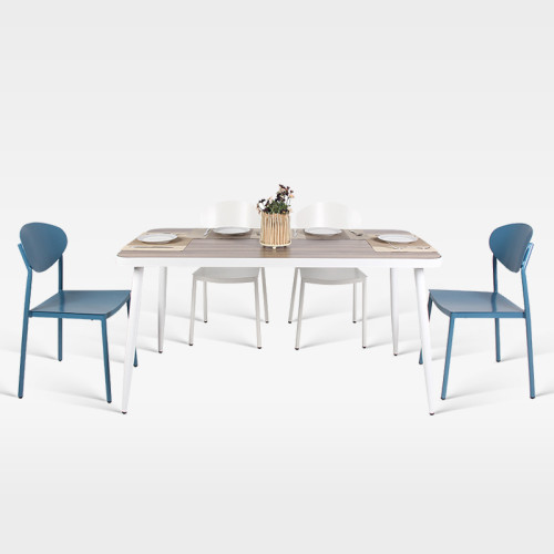 Minimalist Design Rectangular Outdoor Table For Hotel Commercial Spaces