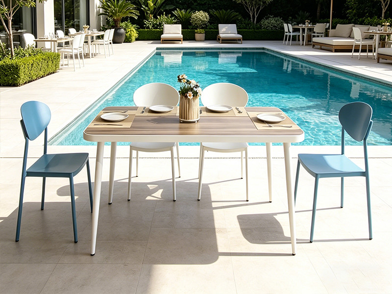 Minimalist Design Rectangular Outdoor Table