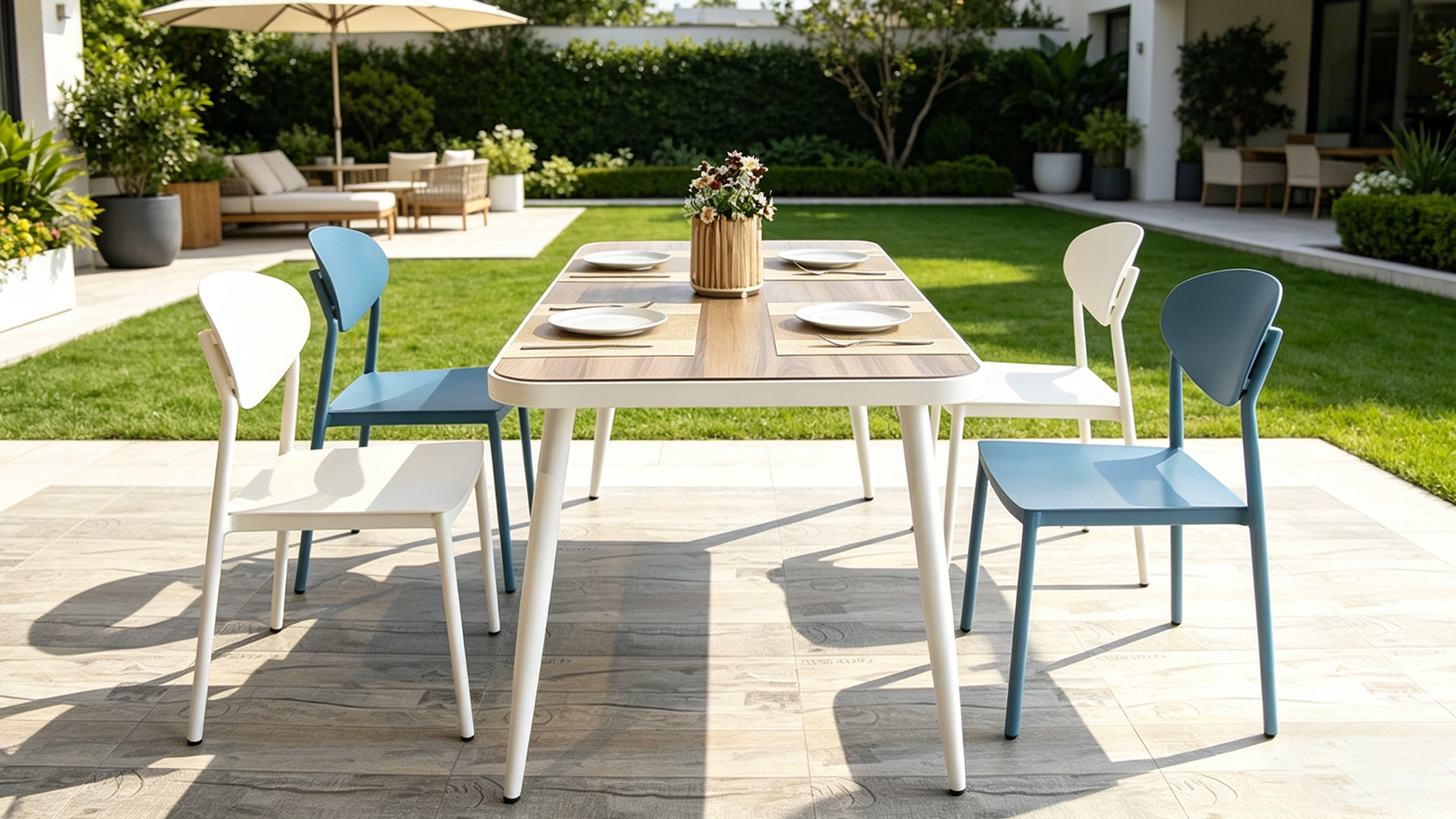 Minimalist Design Rectangular Outdoor Table