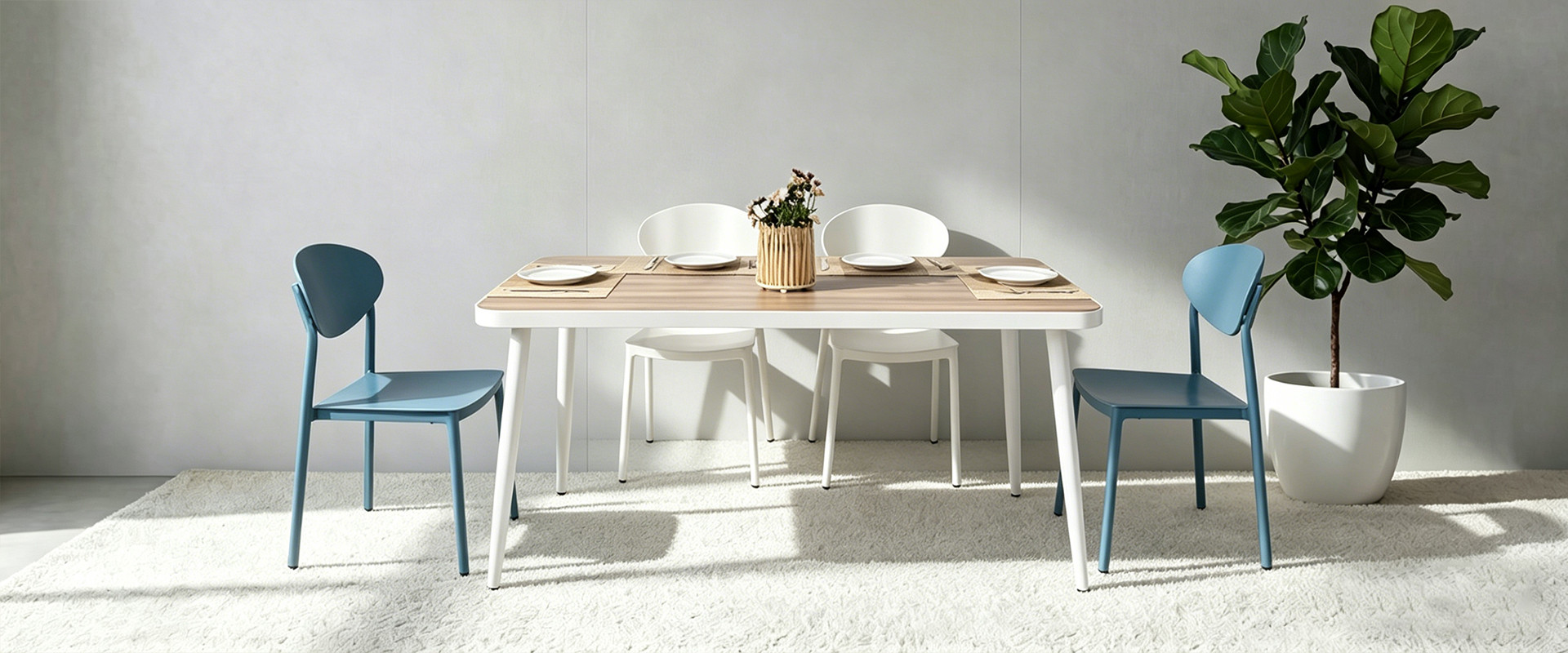 Minimalist Design Rectangular Outdoor Table