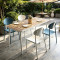 Minimalist Design Rectangular Outdoor Table For Hotel Commercial Spaces