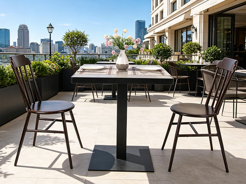 Weatherproof Hotel Outdoor Square Hpl Top Coffee Table