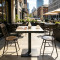 Weatherproof Hotel Outdoor Square Hpl Top Coffee Table