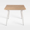 Lightweight Waterproof Wpc Top Aluminum Frame Outdoor Hotel Dining Table