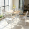 Lightweight Waterproof Wpc Top Aluminum Frame Outdoor Hotel Dining Table