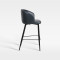 Metal Leg Faux Leather Upholstered Luxury Hotel Bar Chair
