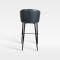 Metal Leg Faux Leather Upholstered Luxury Hotel Bar Chair