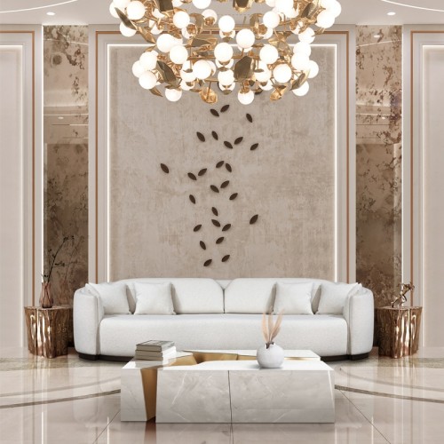 Modern Upholstered Curved Sectional Sofa For High End Hotel
