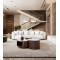 Modern Upholstered Curved Sectional Sofa For High End Hotel