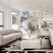 Comfortable Channel Tufted Fabric Sofa For Hotel Living Spaces