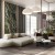 Comfortable Channel Tufted Fabric Sofa For Hotel Living Spaces