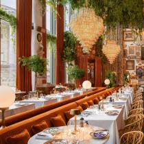 Opulent Velvet Restaurant Booth Seating For Boutique Hotel Dining