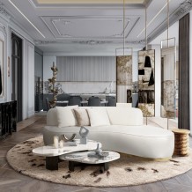 Irregular Coffee Table With Dark Metal Base For Upscale Hotel Lounges