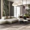 Irregular Coffee Table With Dark Metal Base For Upscale Hotel Lounges
