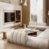 Natural Stone Nesting Coffee Table For Hotel Room Areas
