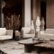 Natural Stone Nesting Coffee Table For Hotel Room Areas