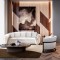 Natural Stone Nesting Coffee Table For Hotel Room Areas